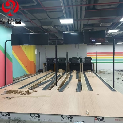 Hot Sale Indoor Mini Bowling Set Wooden Lanes Sports Entertainment Equipment for Kids and Adults