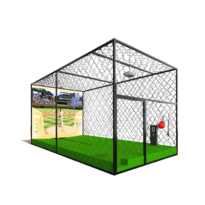 China Supplier AR Experience Indoor Professional Baseball Simulator Enclosure