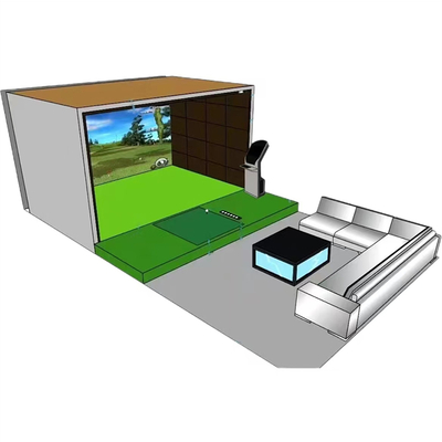 Professional Supply Indoor Entertainment Professional Golf Simulator Enclosure