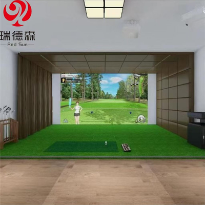 Factory Direct Sales Indoor AR Experience Golf Simulator Enclosure Indoor With Impact Screen