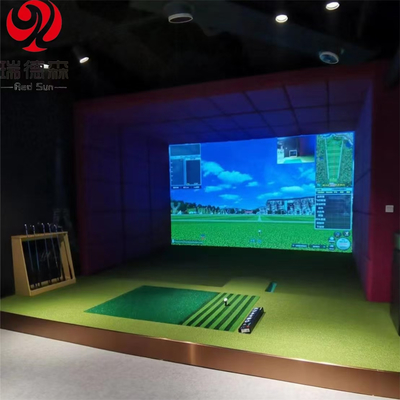 Factory Direct Sales Indoor AR Experience Golf Simulator Enclosure Indoor With Impact Screen
