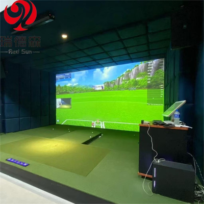 Factory Direct Sales Indoor AR Experience Golf Simulator Enclosure Indoor With Impact Screen