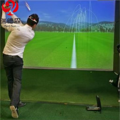 Factory Direct Sales Indoor AR Experience Golf Simulator Enclosure Indoor With Impact Screen